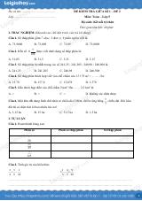 Đề kiểm tra giữa học kì 1 Toán 5 Kết nối tri thức - Đề số 2